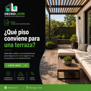 ¿Qué piso conviene para una terraza?